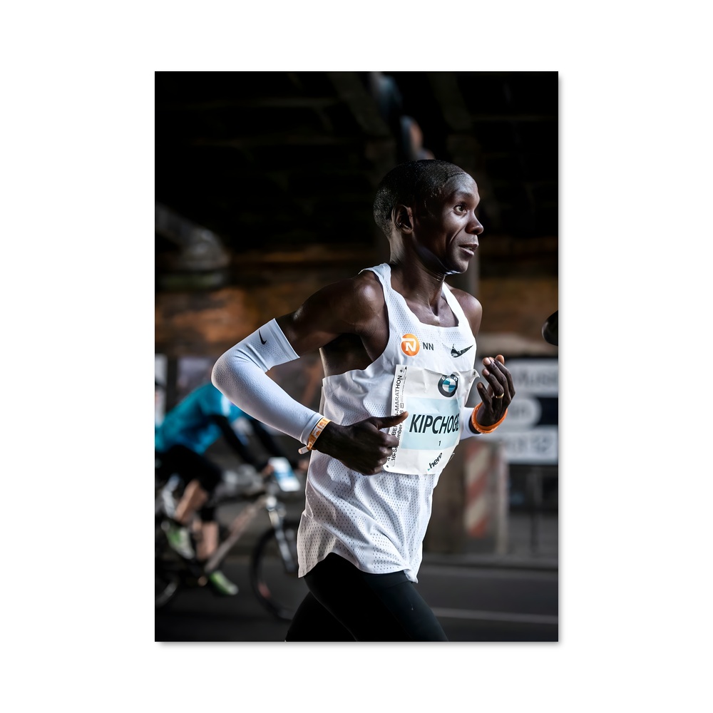 Poster Eliud Kipchoge Athletism Ligne épurée